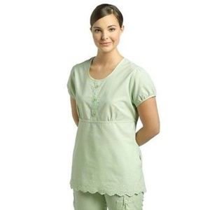White Cross Medical Uniform Scrub Top